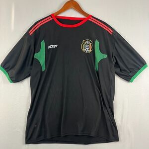 Mexico Soccer Jersey Mens Large Black Blokecore Federacion Mexicana De Futbol